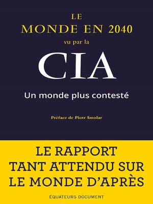 cover image of Le Monde en 2040 vu par la CIA